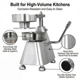 Hakka Commercial Burger Press 3 in 1 Heavy Duty Hamburger Press, Hamburger Patty Maker, with Three Size Trays 4"/5"/6", Includes 1200 Pcs Patty Papers