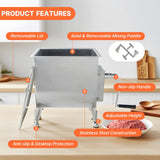 Hakka 22.5L/45lb Capacity Tank Manual Meat Mixer Commercial Kitchen Equipment