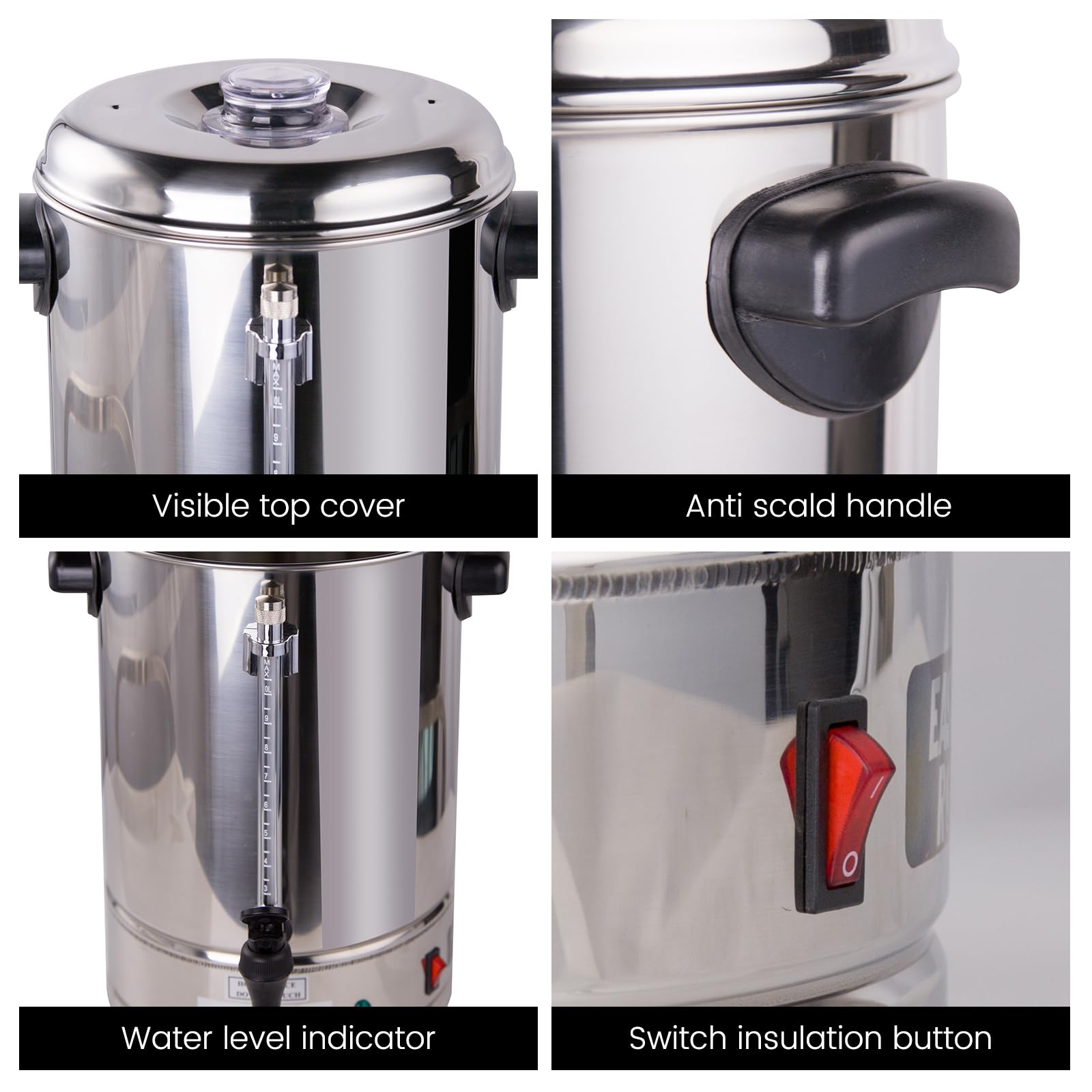 EASYROSE Coffee Urn 40 Cup Coffee Percolator Commercial Coffee Maker W easyrose-coffee-urn-40-cup-coffee-percolator-commercial-coffee-maker-w