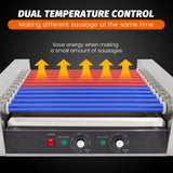 EasyRose Commercial Hot Dog Roller Grill with 11 Rollers