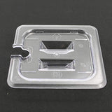 Jiwins Hakka 6 Pack 1/6 Size Polycarbonate Food Storage Pan Notched Lid Container Cover