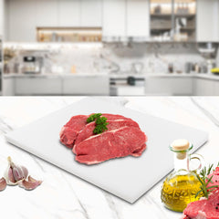 Clivia White Plastic Cutting Board Set of 3, 20 x 15 x 1 Inch Commercial Grade Chopping Board Large Cutting Boards for Kitchen - Dishwasher Safe, NSF Certified