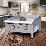 EasyRose Heavy Duty Commercial 36" Countertop Gas Thermostat Griddles