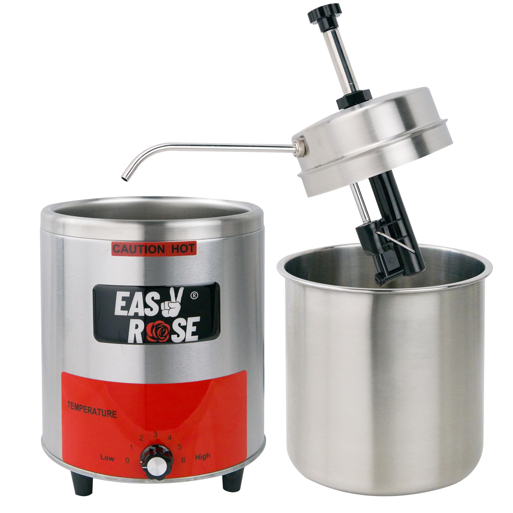 EASYROSE Nacho Cheese Dispenser Warmer 3.5QT Electric Nacho Cheese Mac ...