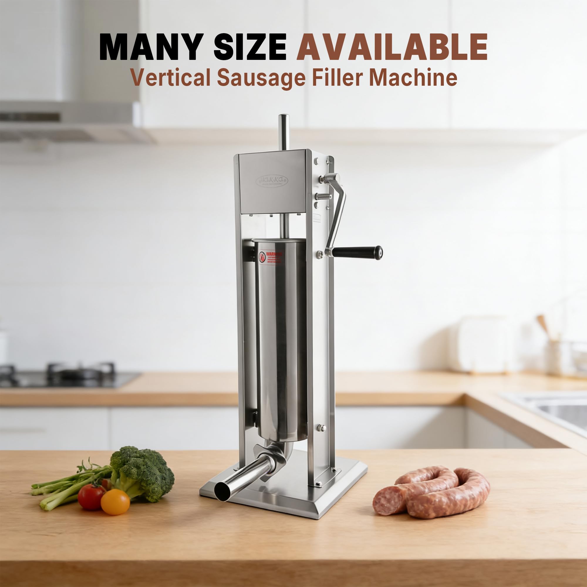 Hakka 7L/15LB Sausage Stuffer with Spanish Churro Meat Filler