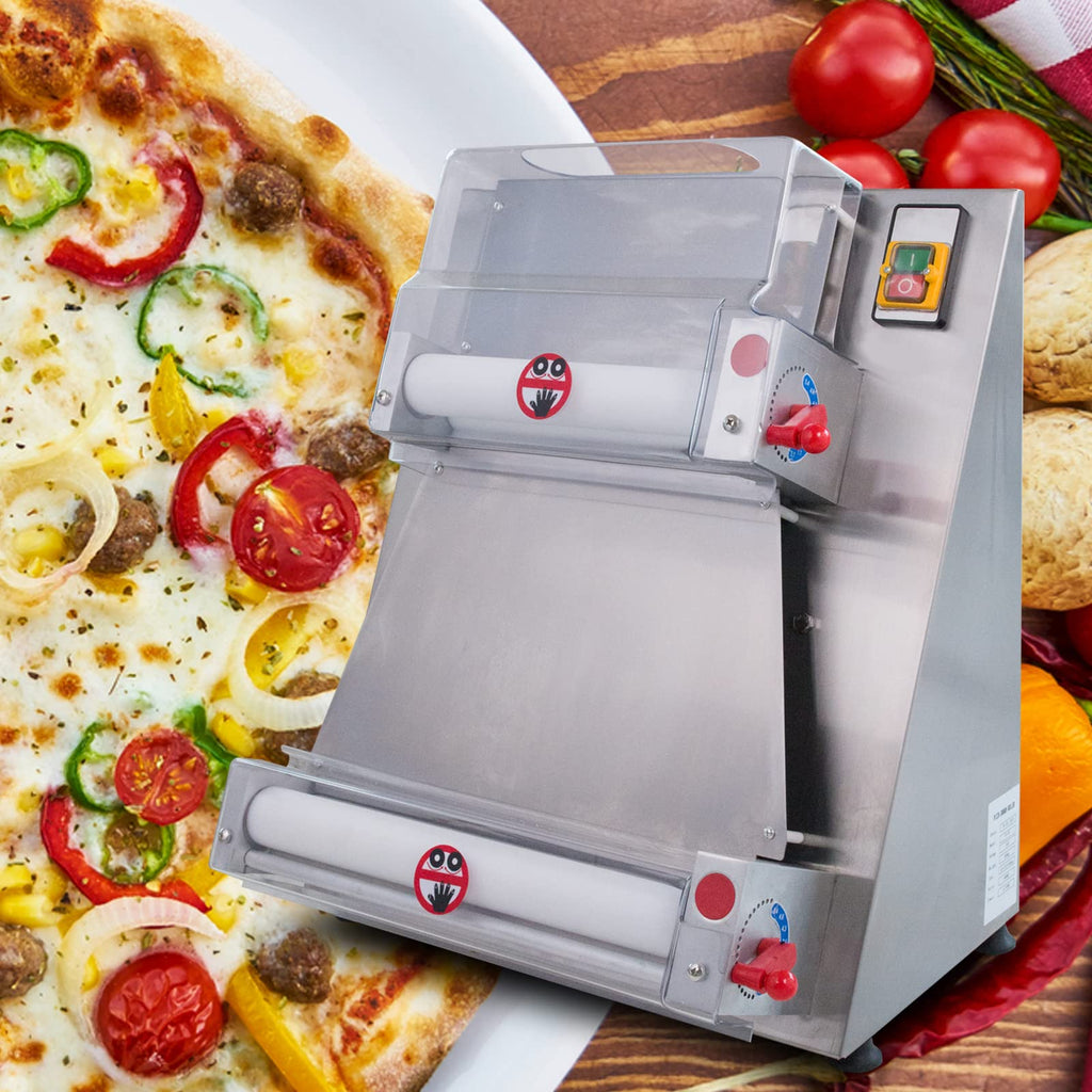 Hakka Electric Dough Sheeter Machine 370W Max 15" Pizza Dough Roller S