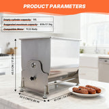 Hakka 37.5L/85 lbs Commercial Tilting Meat Mixer, Stainless Steel Manual Mixing Machine