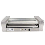EasyRose Commercial Electric 18 Hot Dogs 7 Rollers Grilling Warmer Cooker 750 Watt
