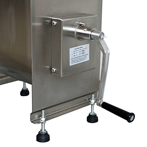Hakka 60-Pound/30-Liter capacity Tank Stainless Steel Manual Meat Mixer (Mixing Maximum 60-Pound for Meat)