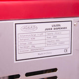 HAKKA Commercial Beverage Dispenser  6.6 Gallon Juice Dispensers  44.6℉-53.6℉ Thermostat Controller, 110V, 280W