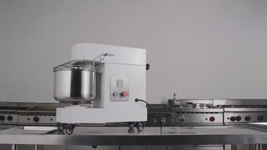 Hakka Commercial Dough Mixer, 20 Qt Spiral Mixer Food Mixer Machine with Food-grade Stainless Steel Bowl, Security Shield & Timer