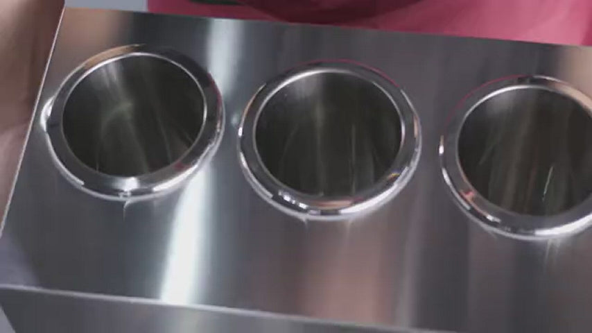 EASYROSE Sauce Cheese Nacho Warmer Commercial Squeeze Topping Bottle Warmer 3 Grids