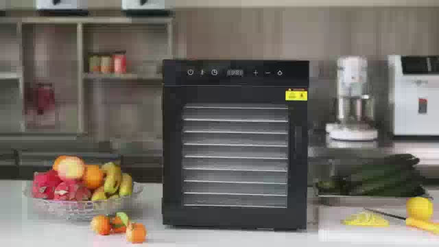 Morgangastro 10-Tray Food Dehydrator, 800W, 86°F-194°F, 24H Timer, for Jerky, Fruits, Meat & Herbs