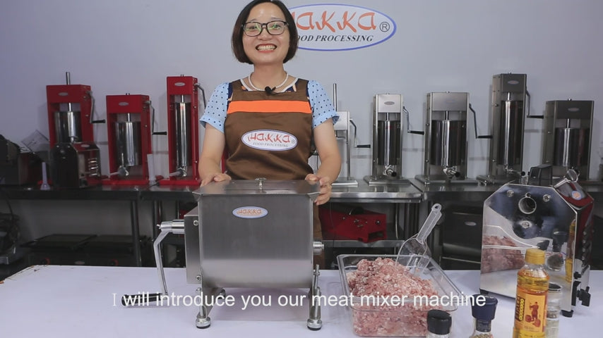 Hakka 30 pounds/20 Liter Double Axis Manual Meat Mixer