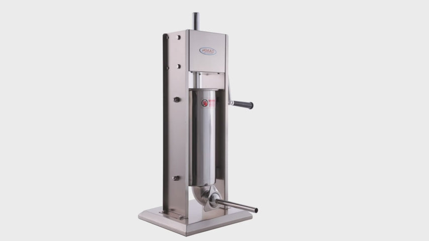Hakka 25 Lb/12 L 2 Speed Vertical Stainless Sausage Stuffer(Official Refurbishment)