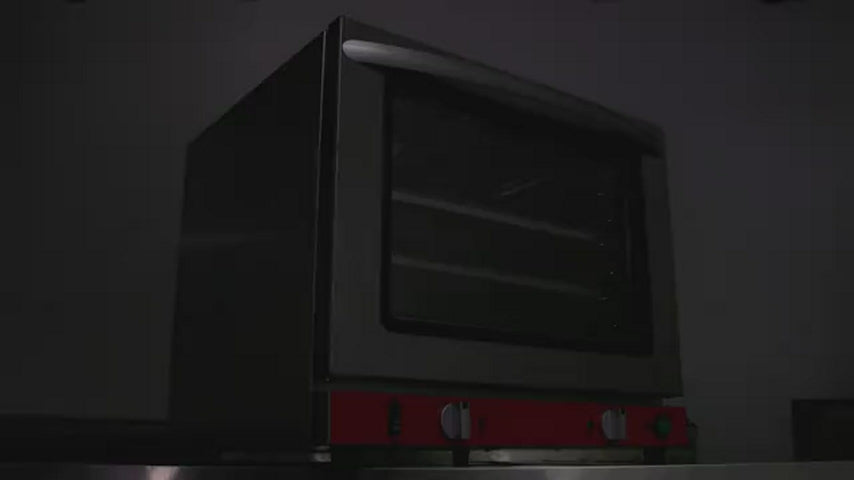 EasyRose 1/2 Size Countertop Convection Oven 1.5 Cu. Ft. Air Fryer Convection Toast