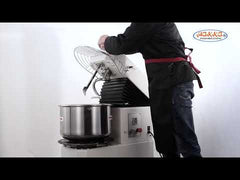 Hakka Commercial Dough Mixers 40 Quart Stainless Steel 2 Speed Rising Spiral Mixers (220V/60Hz,3 Phase)