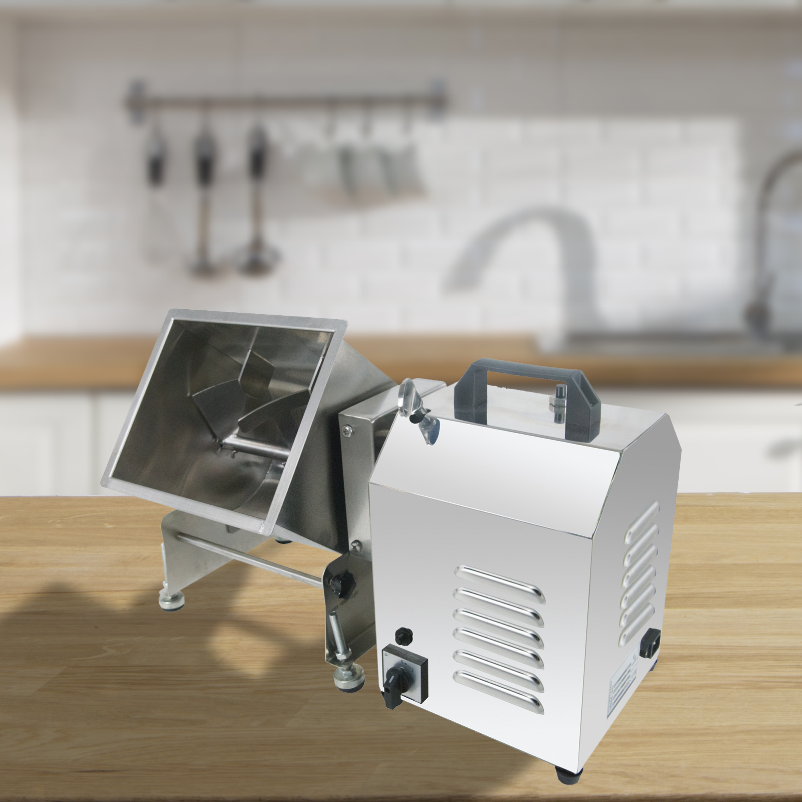 thumbnail image 2 of Hakka Electric Tilt Tank Meat Mixer – 60lbs/30L Capacity, Countertop, 1 Speed 2 of 6
