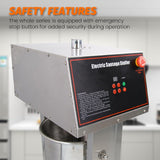 Hakka Electric Sausage Stuffer Machine Precision Craftsmanship, Fast Electric Sausage Filling Machine, 20L/44LB