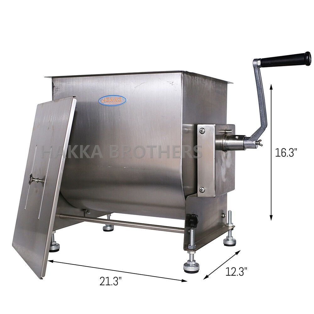 Hakka Electric Tilt Tank Meat Mixer Manual 60lbs 30L Capacity Countertop Machine