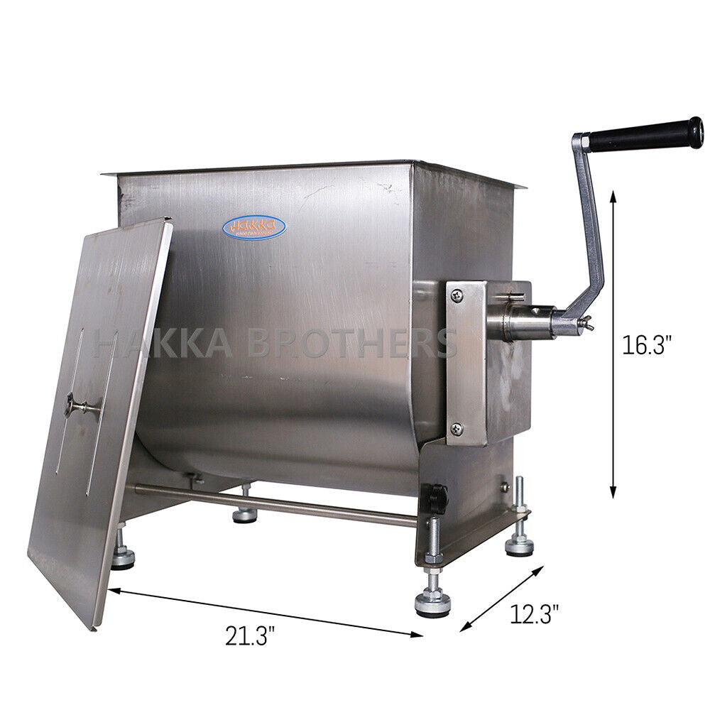 Hakka Electric Tilt Tank Meat Mixer Manual 65lbs 40L Capacity Countert