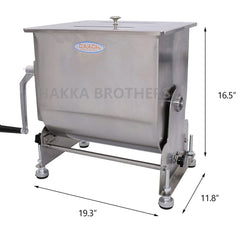 Hakka Electric 30lbs 20L Capacity Tilt Tank Meat Mixer Manual Countertop Machine