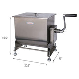 Hakka Electric 45lbs 22.5L Tilt Tank Meat Mixer Commercial Countertop Machine