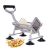 Hakka French Fry Cutter, Commercial Potato Slicer Stainless Steel French Fries Machine with Suction Feet for Patatoes/Carrots/Cucumbers, including 3 Blades(1/4", 3/8",1/2")