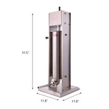 Hakka 7L/15LB Sausage Stuffer with Spanish Churro  Meat Filler Maker Machine