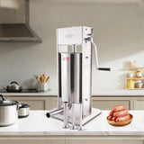 Hakka 25 Lb/12L 2 Speed Vertical Stainless Sausage Stuffer