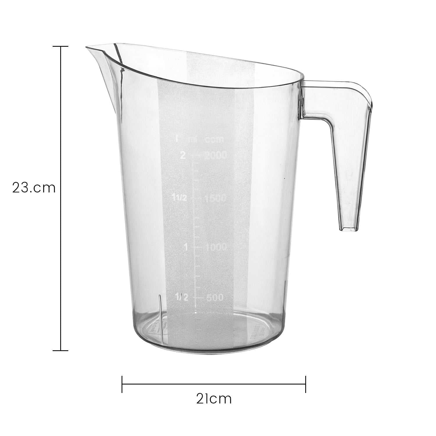 5-Piece Clear Polycarbonate Measuring Cup Set