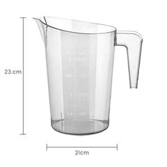 5-Piece Clear Polycarbonate Measuring Cup Set