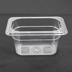 1/9 Size Polycarbonate Gastronorm Pans,176*108*100MM,Clear - Pack of 6