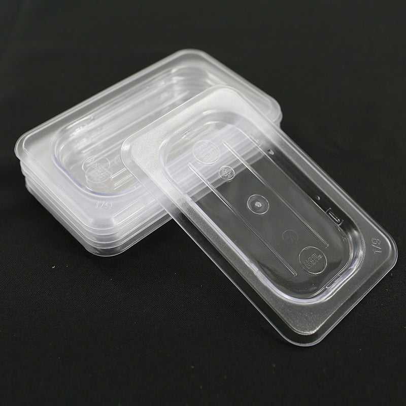 1/9 Size Polycarbonate Gastronorm Pans Lid&Cover,Clear - Pack of 6