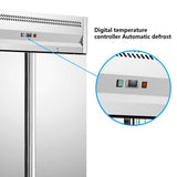 1150L Double Door Upright Chiller Commercial Refrigerator Temp : +2~+8℃