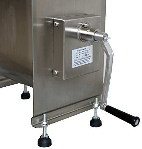 Hakka Stainless Steel Manual Meat Mixers 40Liter/80lb Capacity, Fixed Tank,Sausage Mixer Machine