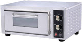 EasyRose Commercial Pizza Oven,14"Countertop Bakery Oven Single Deck Electric Bakerv Oven Stainless Steel with Adjustable Thermostatic Control-2200W/220-240V