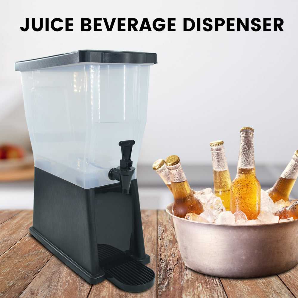 Plastic Drink Dispenser, Beverage Dispenser With Spigot, Iced Juice