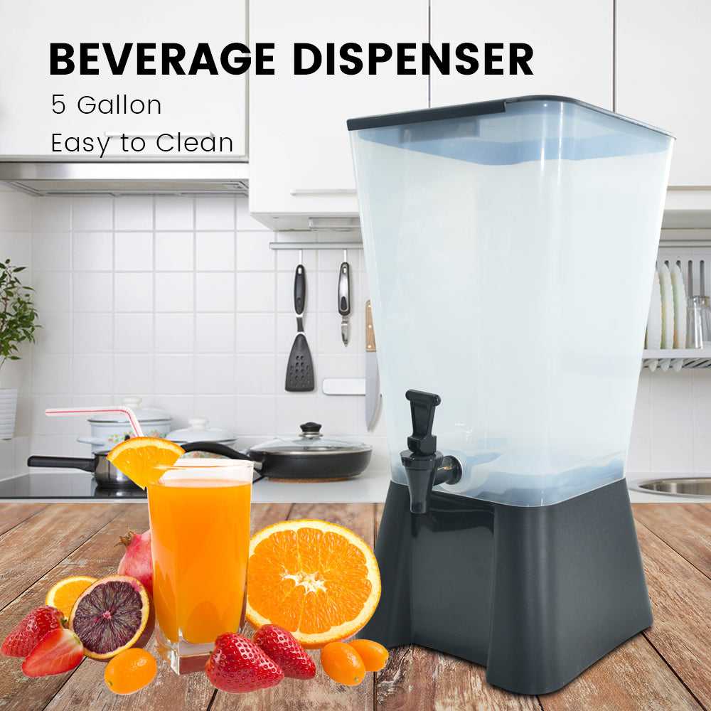 Hakka 5 Gallon Cold Beverage Drink Dispenser Tea Punch Bar Juice Water  Dispenser