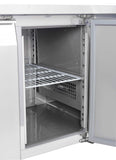 Carina Refrigerated Salad Workbench Stainless Steel Pizza and Salad Preparation Counter Commercial Display Case (PS300)