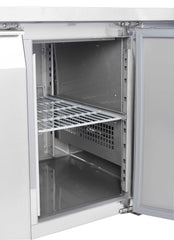 Carina Refrigerated Salad Workbench Stainless Steel Pizza and Salad Preparation Counter Commercial Display Case