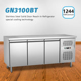 400L Counter Freezer Commercial Refrigerator -15 ~-20℃
