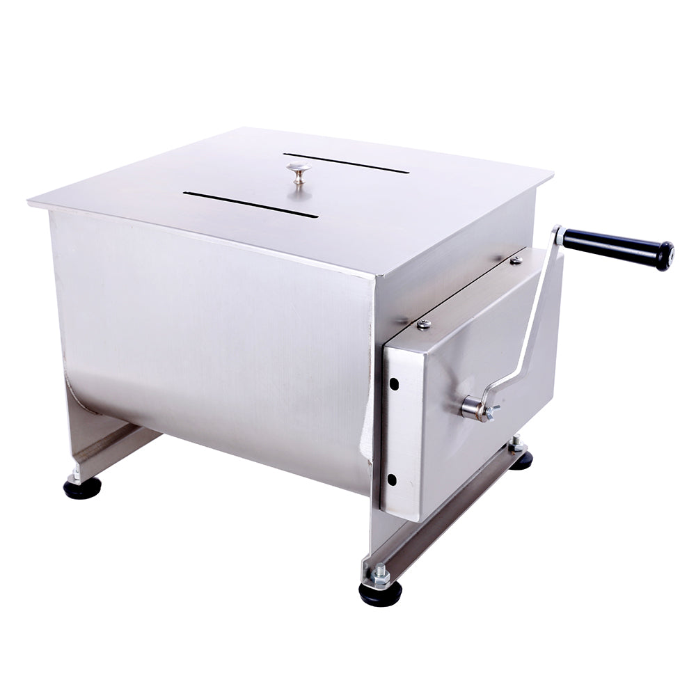 Hakka Brothers 45lb Refurbished Meat Mixer – 22.5L Stainless Steel Sausage Mixer