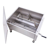 Hakka Double Axis Stainless Steel Manual Meat Mixers 30 Liter / 60 lb Capacity,Sausage Mixer Machine