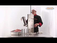 Hakka Sausage Stuffer 7 Lb/3 L Two Fill Rate Spray-painted Steel Vertical 7 Lb Sausage Maker(CV-3)