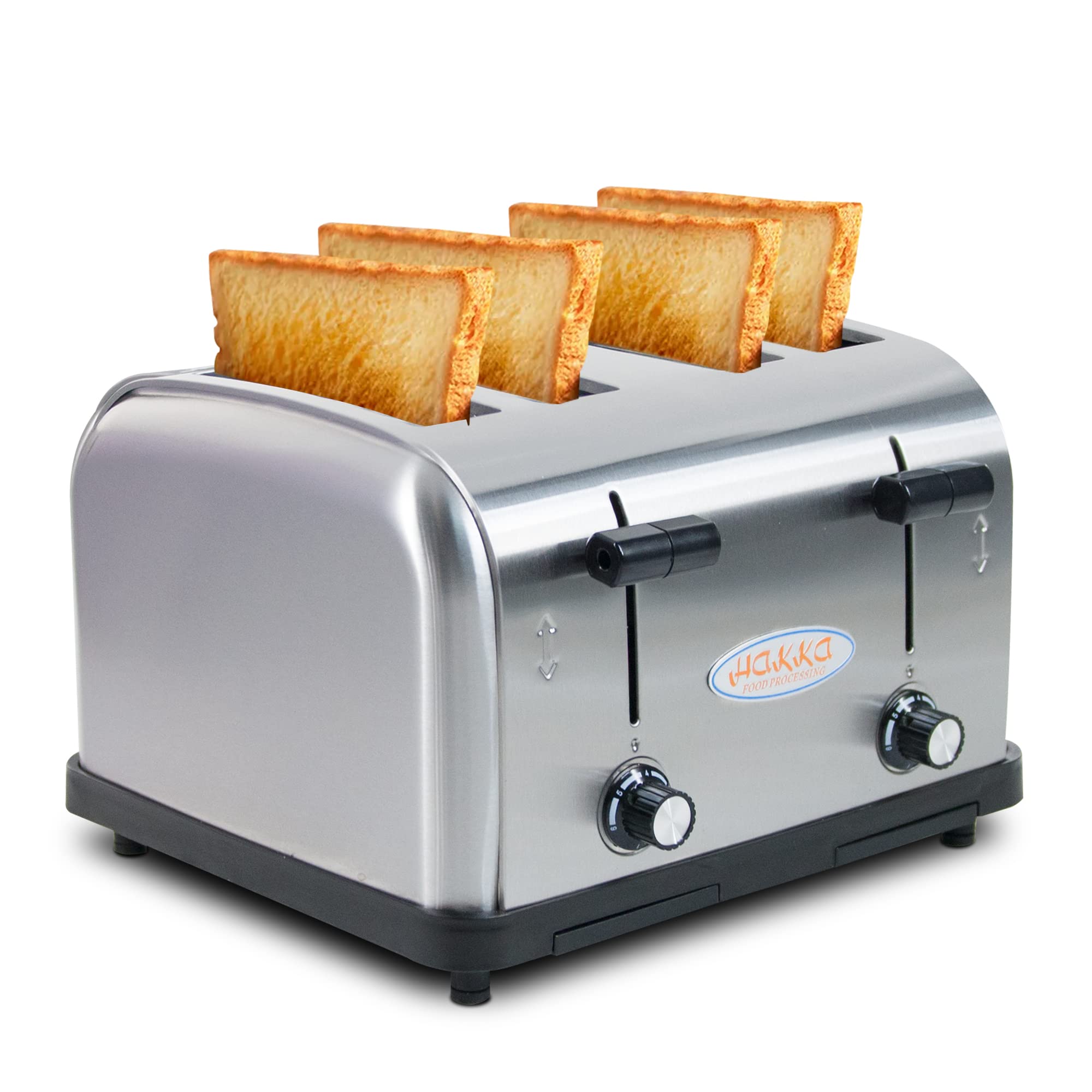 EasyRose Toaster 4 Slice, Heavy-Duty Stainless Steel Toaster Commercia ...