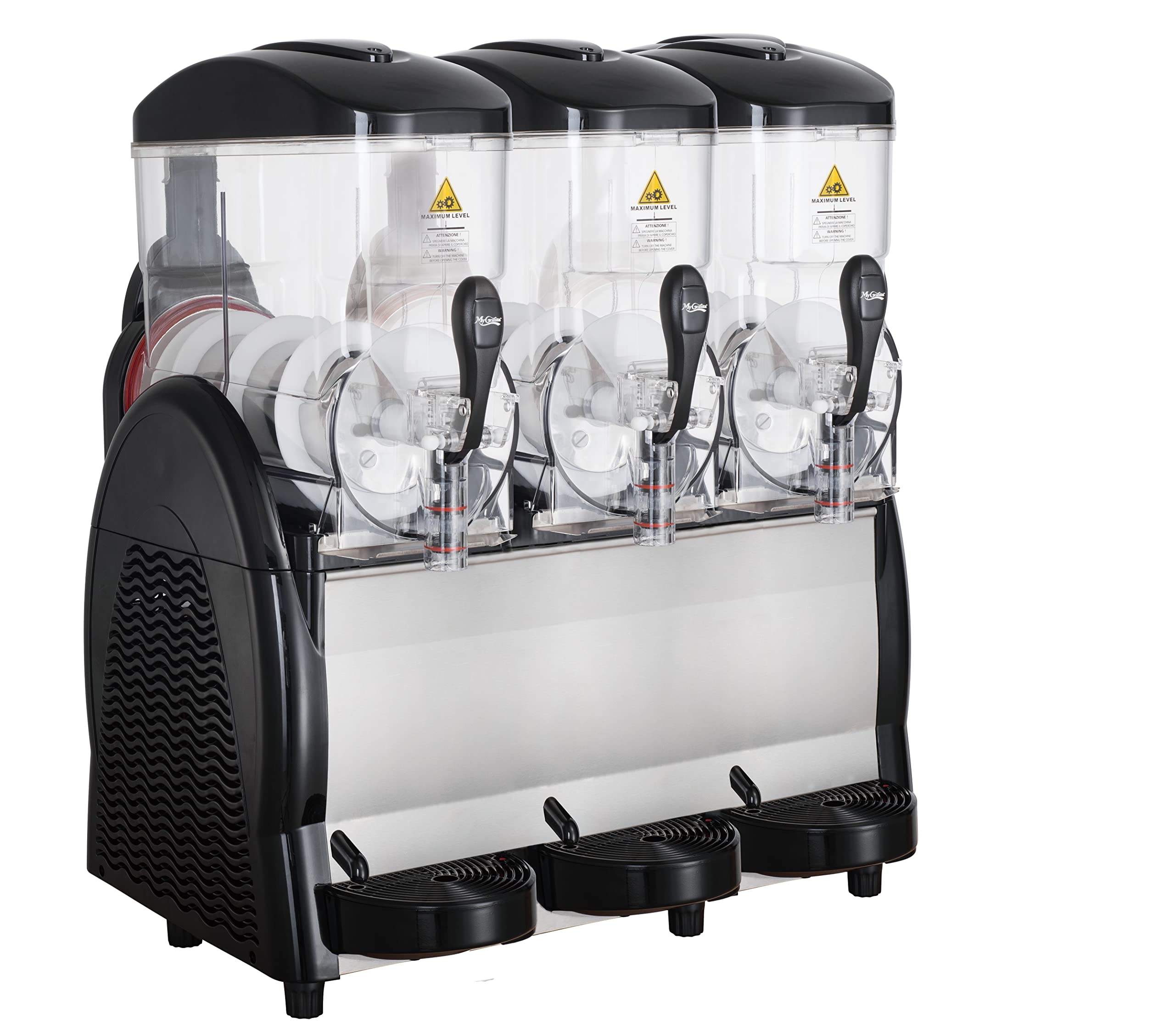 Hakka Commercial Slushy Machine Triple 2.6 Gallon Frozen Beverage Machine
