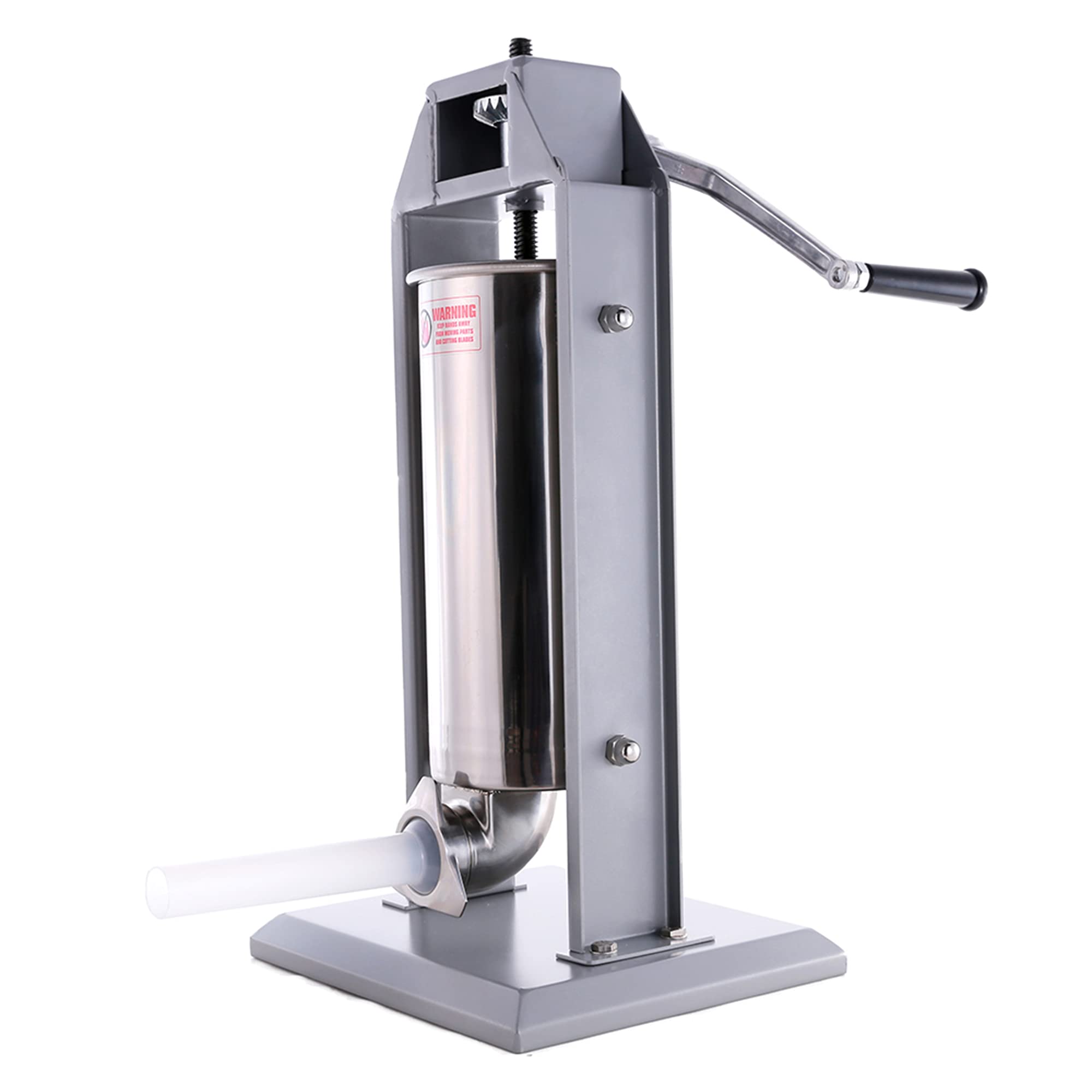 Hakka 5L (11Lbs) Stainless Steel Sausage Stuffer – 2 Speed Manual Meat Press – CV-501812004