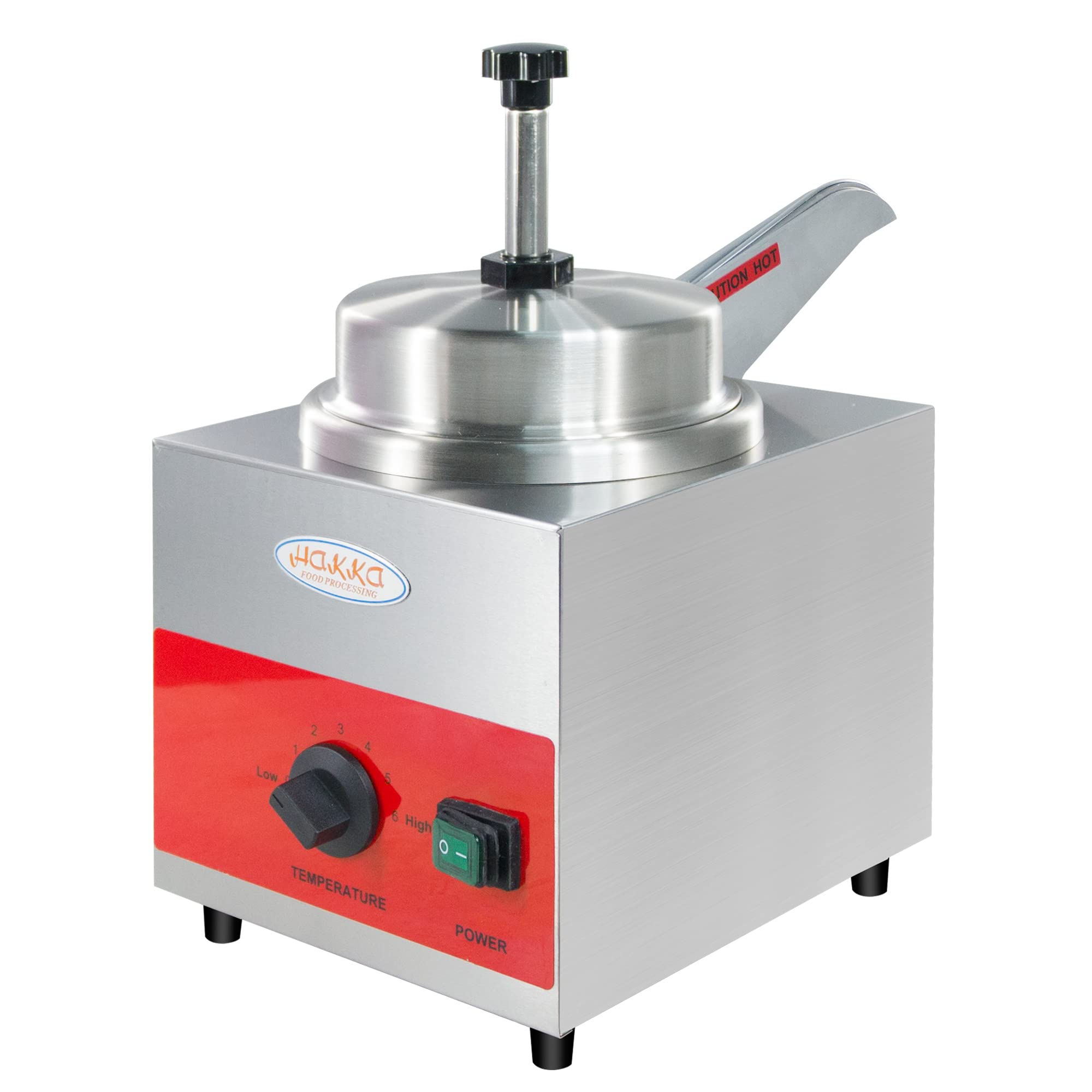 Hand Cheese Machine EasyRose Cheese Warmer with Pumb, 3.5 Qt Electric Cheese Dispenser Hot ...