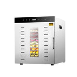 Hakka Commercial 12 Tray Food Dehydrator Electric Meat Fruit Jerky Dryer Machine, 1500W